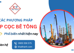 Khám phá các phương pháp ép cọc bê tông phổ biến hiện nay